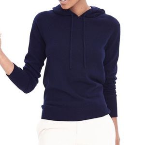 Banana Republic Cashmere hoodie navy blue